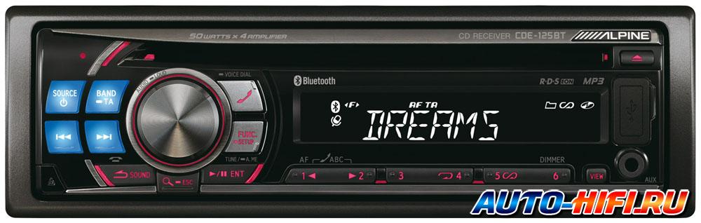 Автомагнитола Alpine CDE-125BT Автомагнитола Alpine CDE-125BT
