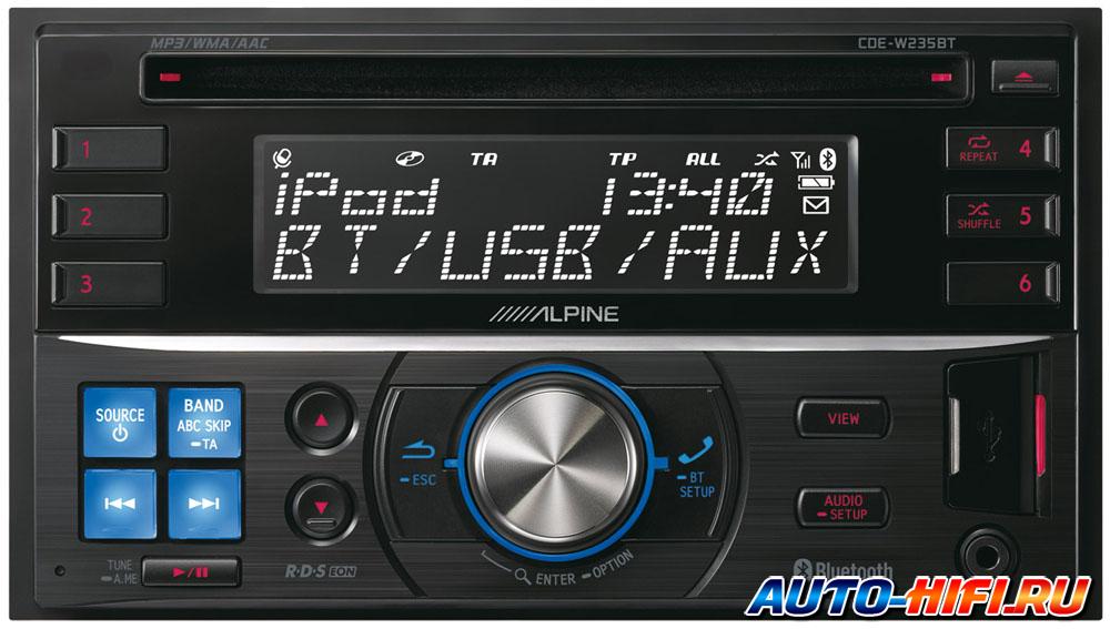 Автомагнитола Alpine CDE-W235BT Автомагнитола Alpine CDE-W235BT