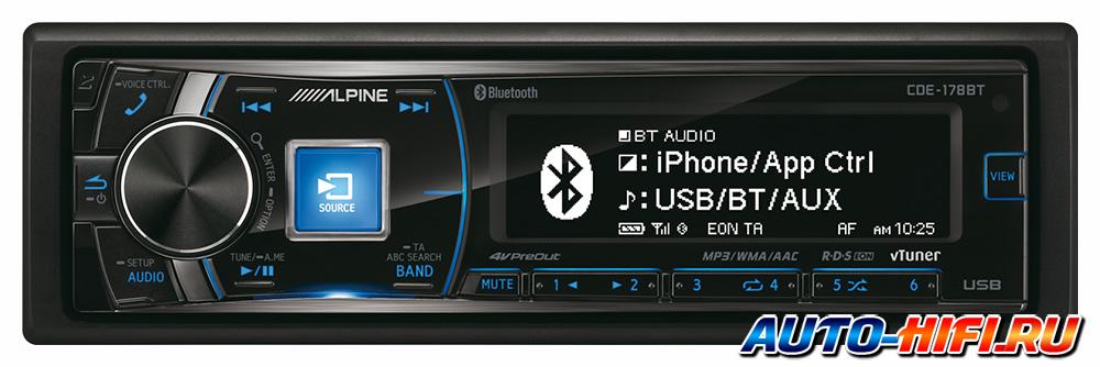Автомагнитола Alpine CDE-178BT Автомагнитола Alpine CDE-178BT