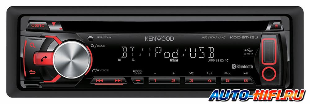 Автомагнитола Kenwood KDC-BT43U Автомагнитола Kenwood KDC-BT43U