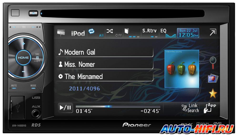 Автомагнитола Pioneer AVH-1400DVD Автомагнитола Pioneer AVH-1400DVD