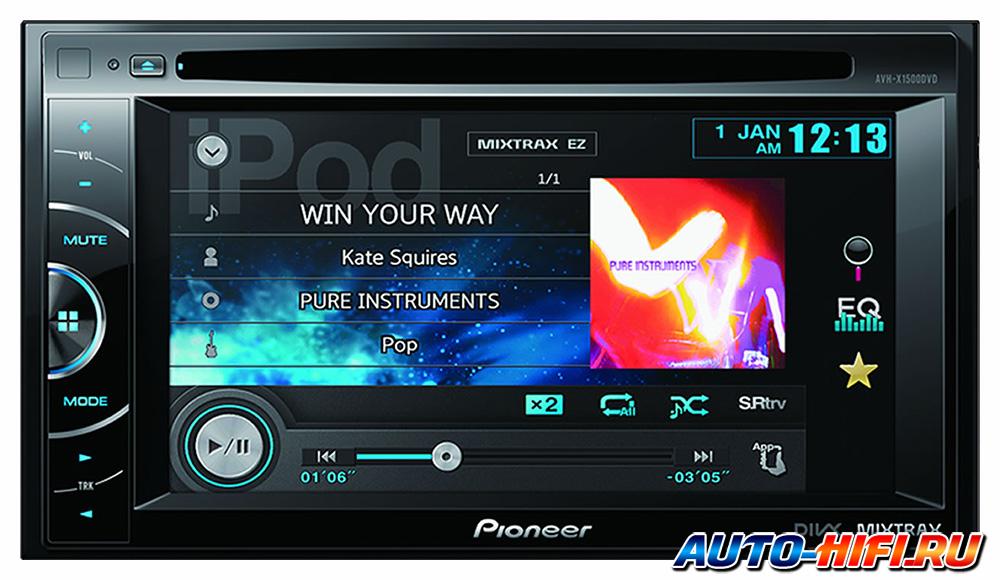 Автомагнитола Pioneer AVH-X1500DVD Автомагнитола Pioneer AVH-X1500DVD