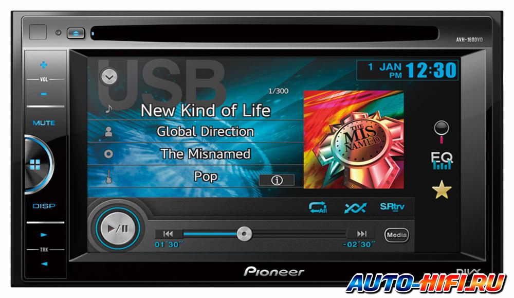 Автомагнитола Pioneer AVH-160DVD Автомагнитола Pioneer AVH-160DVD