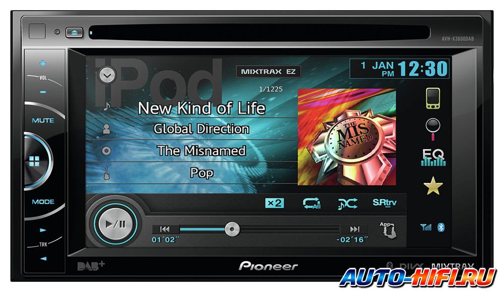 Автомагнитола Pioneer AVH-X3600DAB Автомагнитола Pioneer AVH-X3600DAB