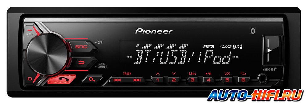 Автомагнитола Pioneer MVH-390BT Автомагнитола Pioneer MVH-390BT