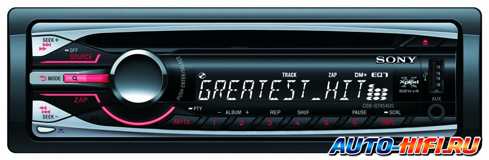 Автомагнитола Sony CDX-GT454US Автомагнитола Sony CDX-GT454US