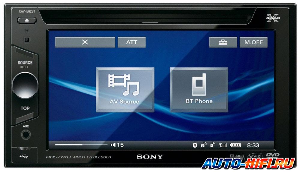 Автомагнитола Sony XAV-62BT Автомагнитола Sony XAV-62BT