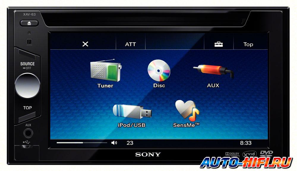 Автомагнитола Sony XAV-63 Автомагнитола Sony XAV-63