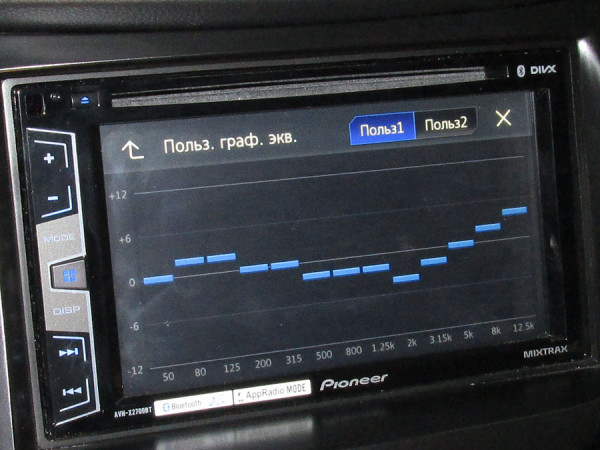 Настройка эквалайзера в Pioneer AVH-X2700BT Настройка эквалайзера в Pioneer AVH-X2700BT