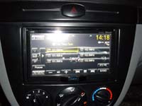 Фотография установки магнитолы JVC KW-AVX840EE в Chevrolet Lacetti
