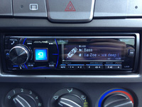 Фотография установки магнитолы Alpine CDE-178BT в Hyundai Accent