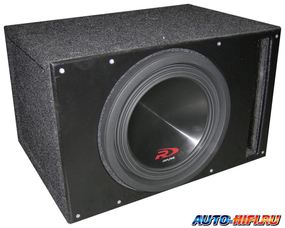Сабвуфер в корпусе с фазоинвертером Alpine SWR-10D2 vented box Сабвуфер в корпусе с фазоинвертером Alpine SWR-10D2 vented box