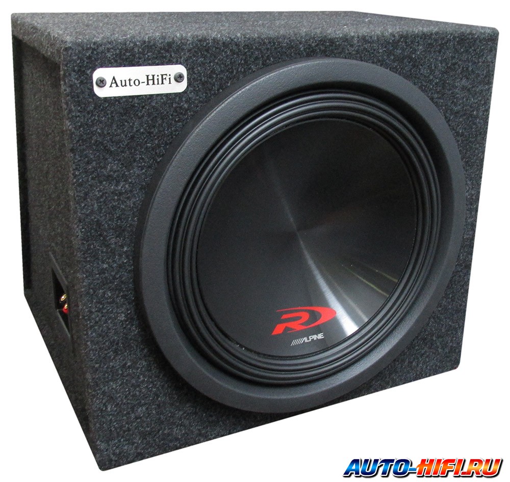 Сабвуфер в закрытом корпусе Alpine SWR-12D4 box Сабвуфер в закрытом корпусе Alpine SWR-12D4 box