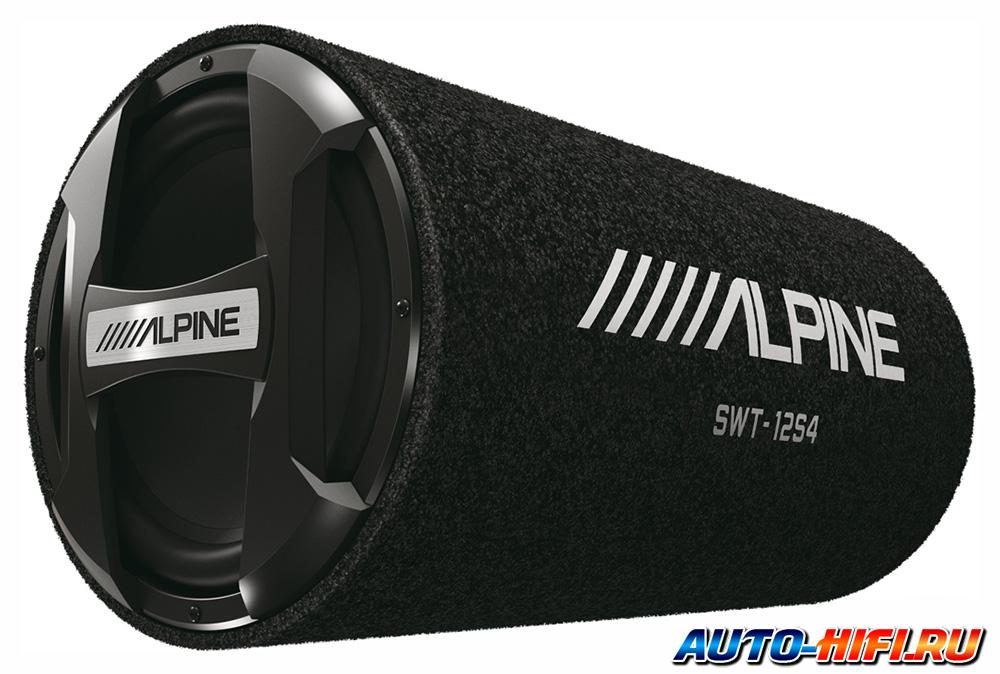 Сабвуфер в корпусе с фазоинвертером Alpine SWT-12S4 Сабвуфер в корпусе с фазоинвертером Alpine SWT-12S4