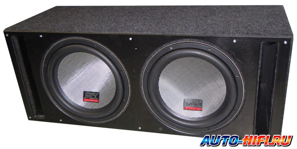 Сабвуфер в корпусе с фазоинвертером MTX T812-44x2 box Сабвуфер в корпусе с фазоинвертером MTX T812-44x2 box