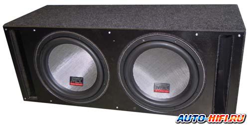 Сабвуфер в корпусе с фазоинвертoром MTX T812-22x2 box Сабвуфер в корпусе с фазоинвертoром MTX T812-22x2 box