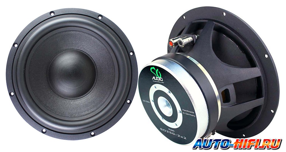 Сабвуферный динамик SOaudio SO250-2x2 Сабвуферный динамик SOaudio SO250-2x2